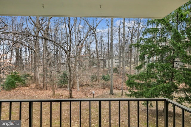 view of balcony