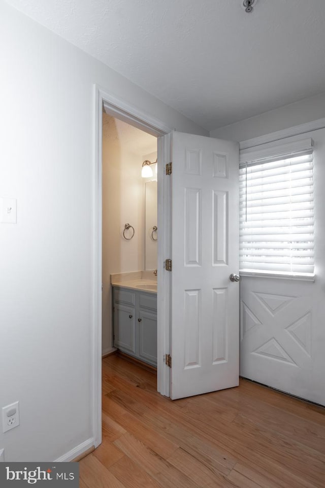 interior space featuring light hardwood / wood-style flooring