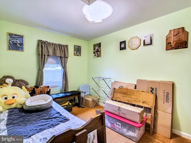 bedroom with carpet flooring