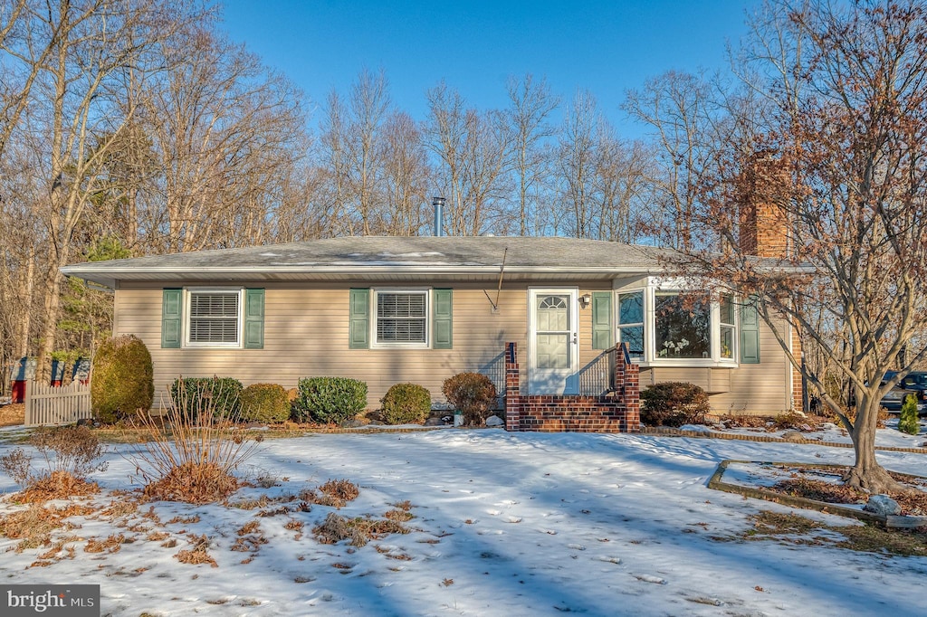 view of ranch-style home