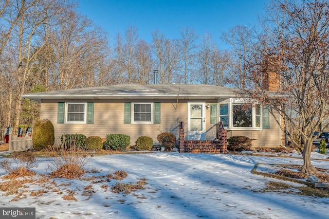 view of ranch-style home