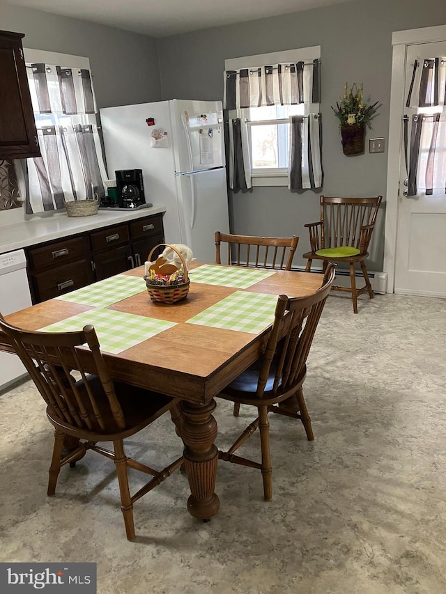 view of dining space