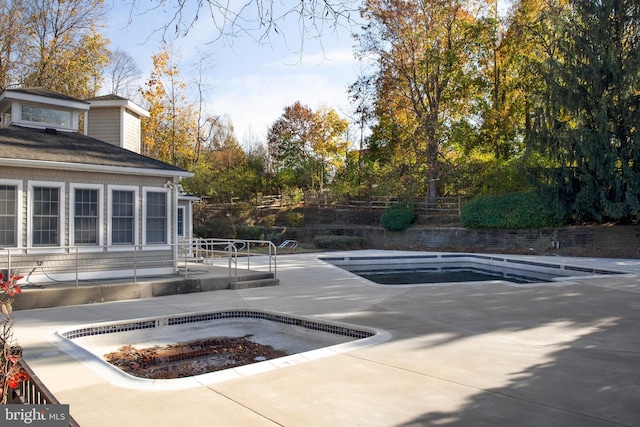 view of pool with a patio area