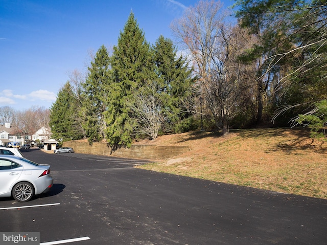 view of parking / parking lot