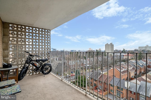 view of balcony