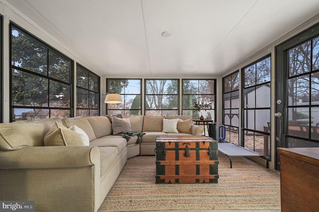 view of sunroom / solarium