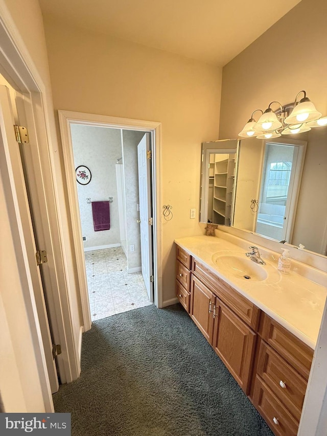 bathroom featuring vanity