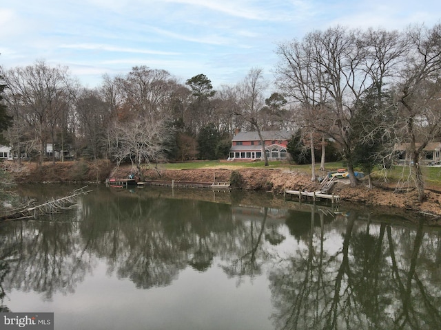 view of water feature