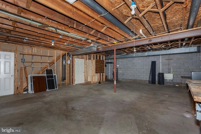 5 S Lake Way, Reisterstown, MD 21136 - unfinished below grade area featuring concrete block wall and water heater