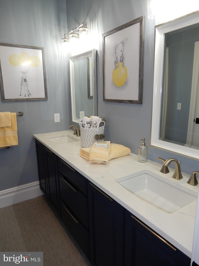 bathroom with vanity