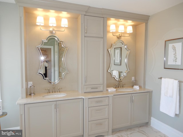 bathroom with vanity