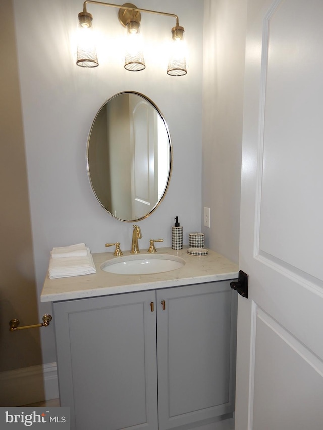 bathroom with vanity