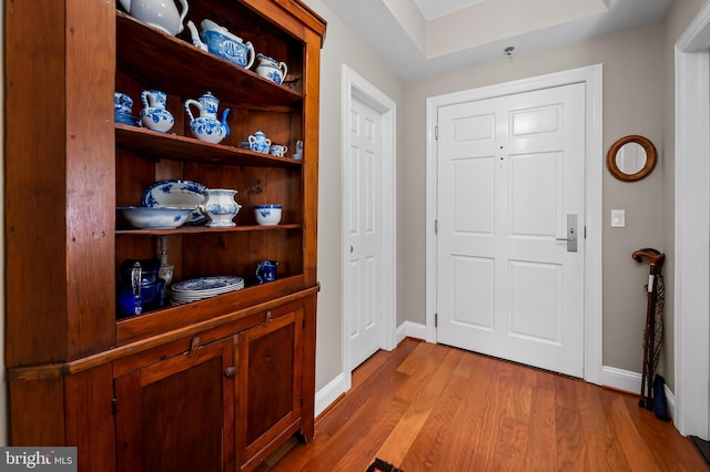 interior space featuring light hardwood / wood-style flooring