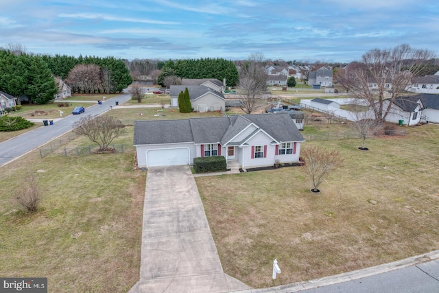 birds eye view of property