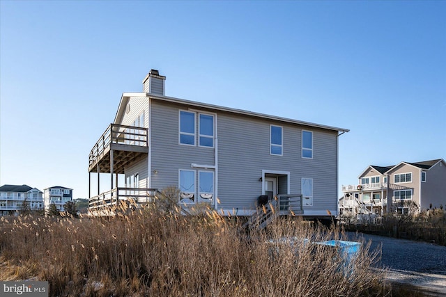 view of rear view of property