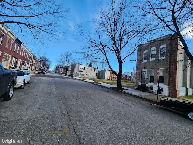 view of road