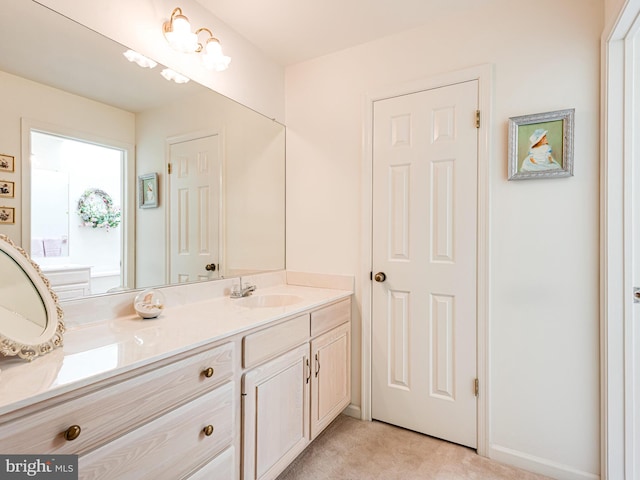 bathroom with vanity