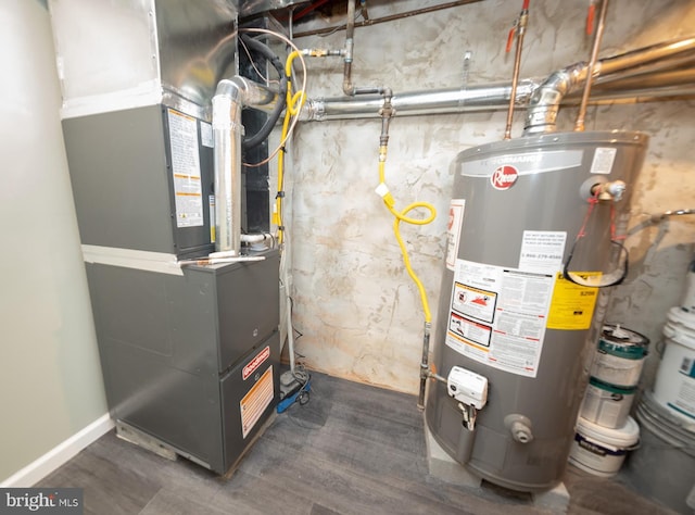 utilities with heating unit and water heater