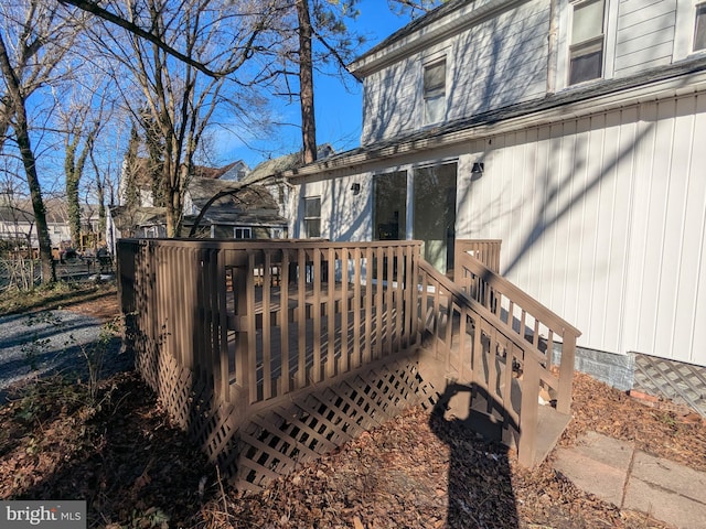 exterior space with a wooden deck