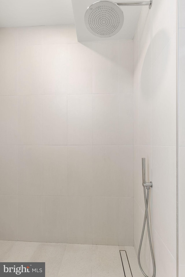 full bathroom with tiled shower