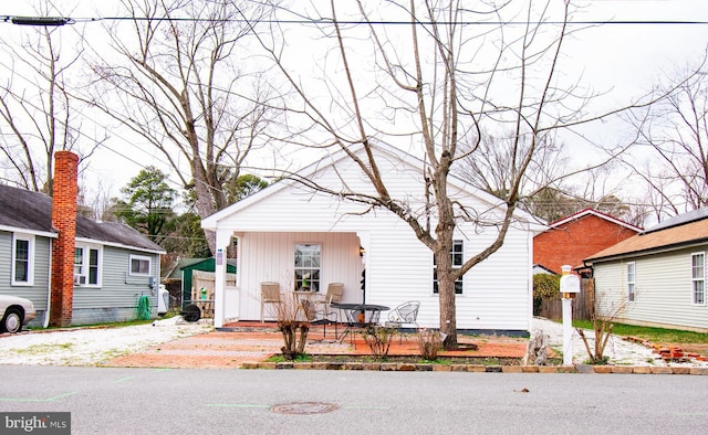 view of bungalow-style home