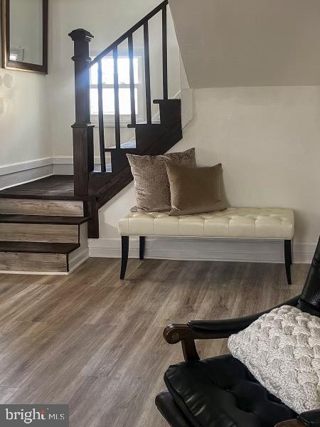 517 S Ave, Bridgeton, NJ 08302 - interior space featuring baseboards and wood finished floors