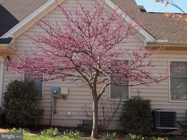 view of home's exterior featuring central AC unit