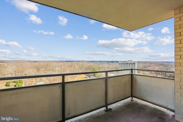 view of balcony