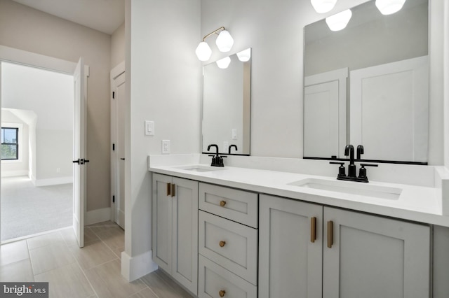 bathroom featuring vanity