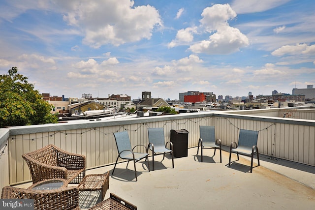 balcony featuring a patio