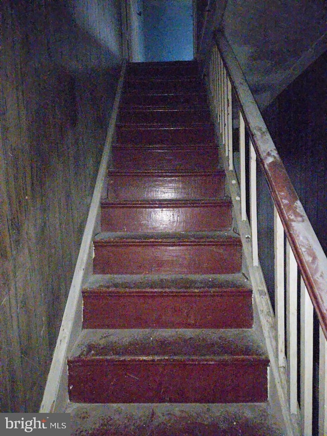 view of stairway