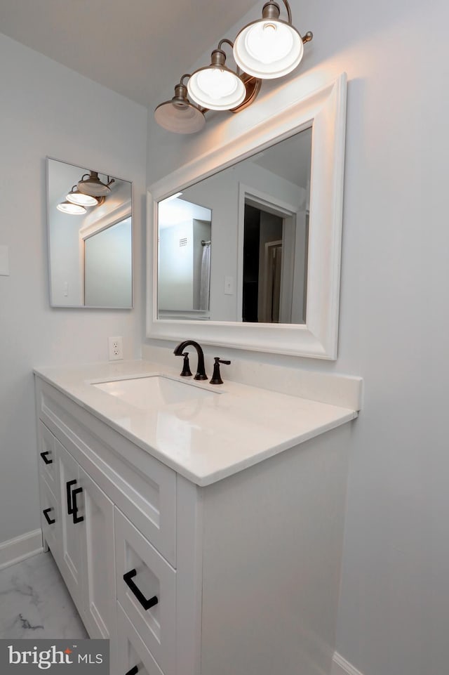 bathroom with vanity