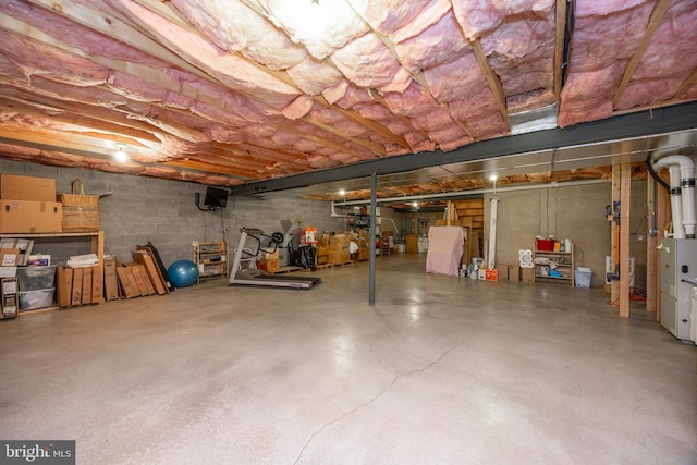 view of basement