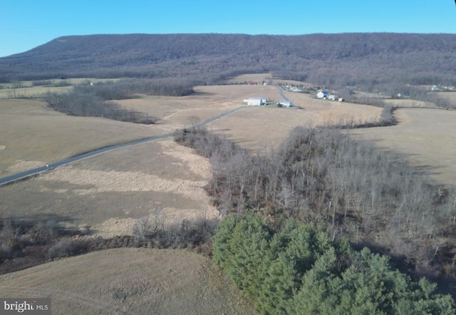 bird's eye view featuring a mountain view