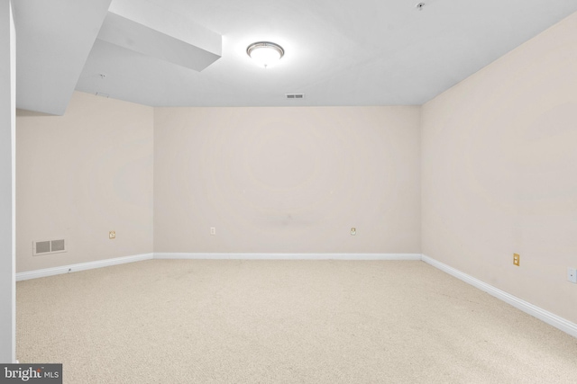 view of carpeted empty room