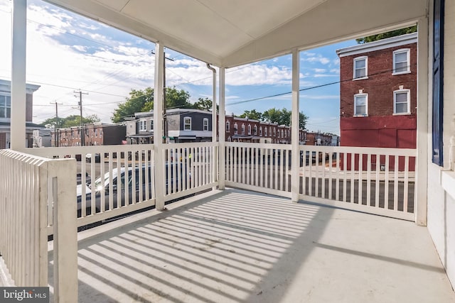 view of patio with covered porch