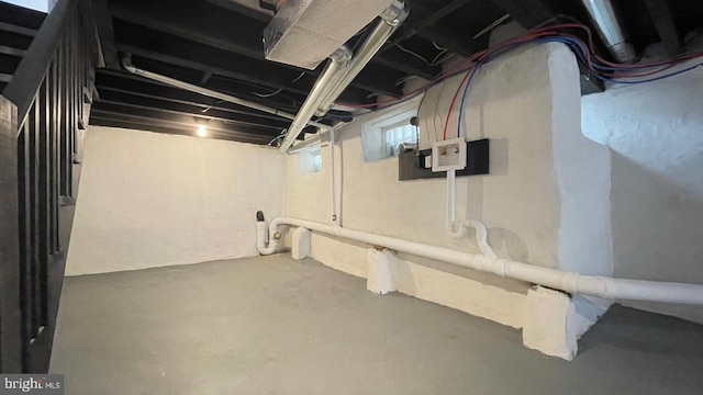 view of basement