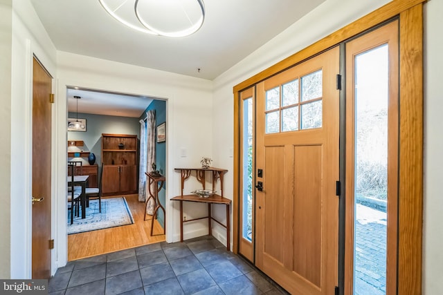 view of tiled entryway