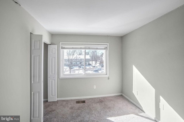 view of carpeted empty room