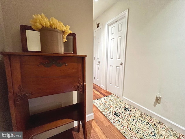 interior space featuring hardwood / wood-style floors