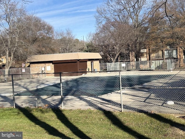 view of tennis court