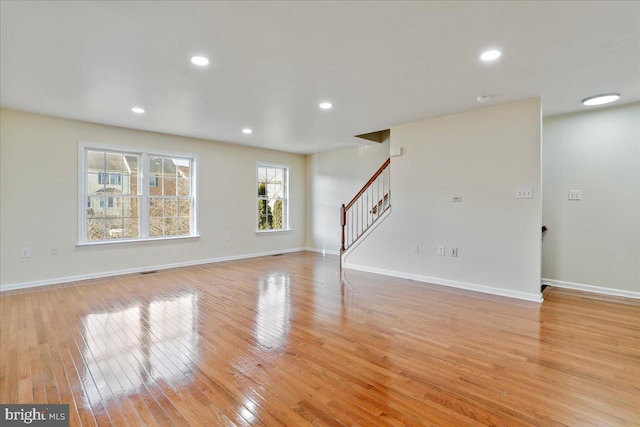 interior space with light wood-type flooring