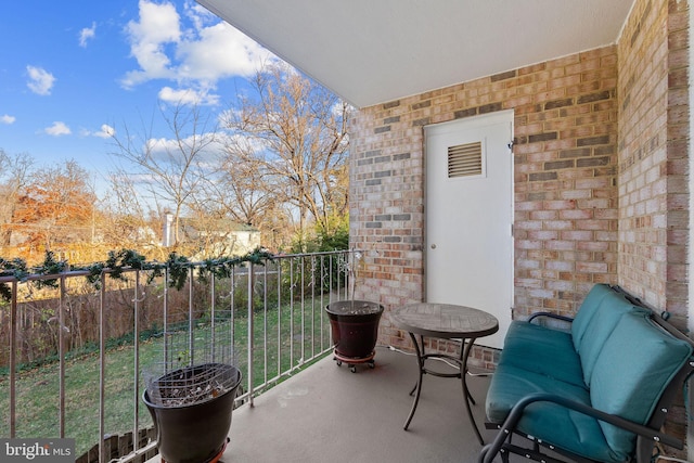 view of balcony