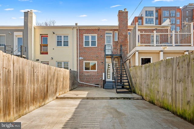 view of rear view of property