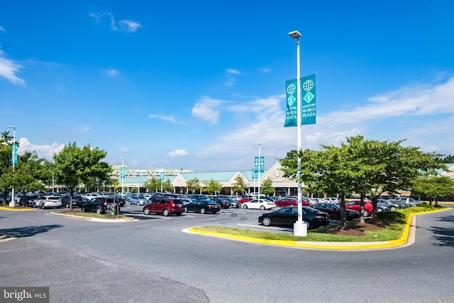 view of uncovered parking lot