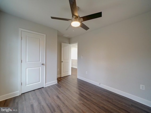 12544 Woodsboro Pike, Keymar, MD 21757 - unfurnished bedroom with hardwood / wood-style flooring and ceiling fan