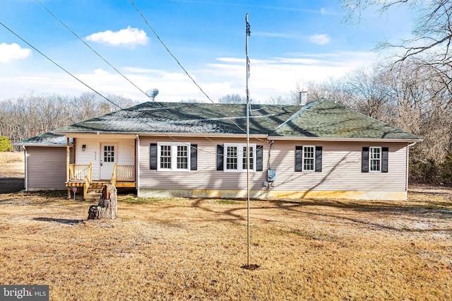 view of rear view of house