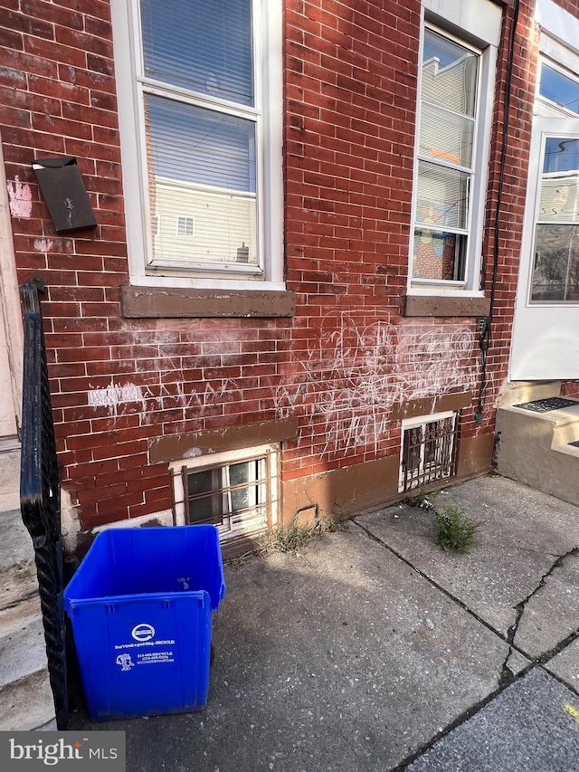 view of home's exterior with a patio