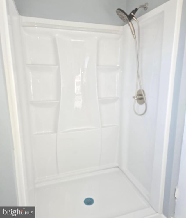 bathroom with a shower