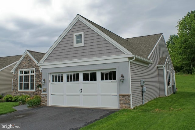 exterior space featuring a lawn